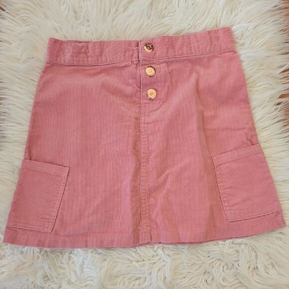 Vince Camuto Pink Button-Front Kids Skirt - Picture 1 of 3
